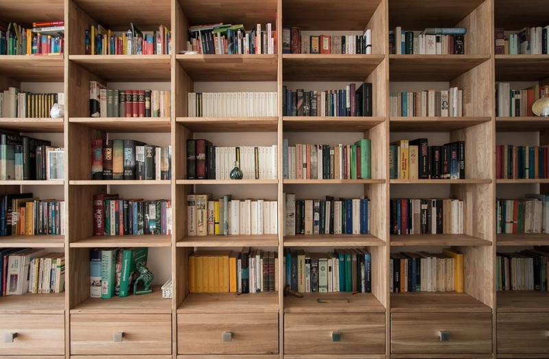 6 идей для организации вашей книжной полки (если вы устали искать вещи на полках)                            
