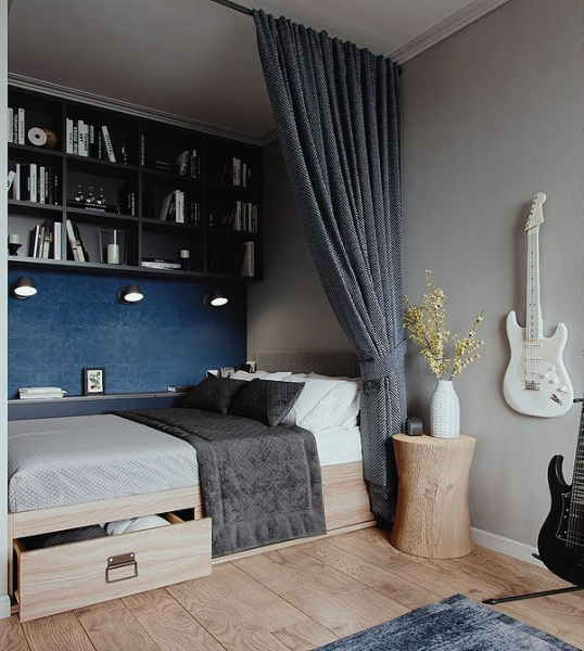 6 квартир-студий, где хорошо отрегулировано спальное место