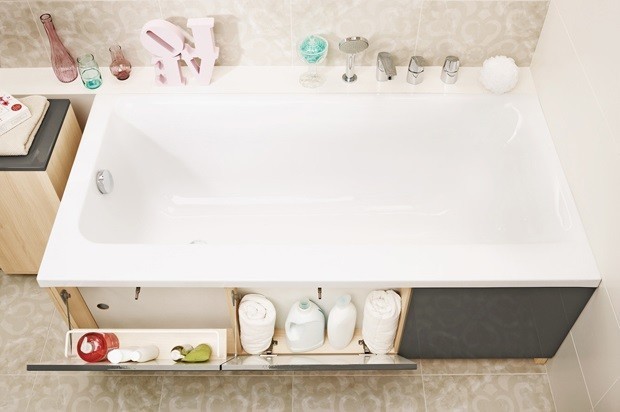 Как закрыть ванну от пола на бортики: 7 стильных и практичных вариантов
