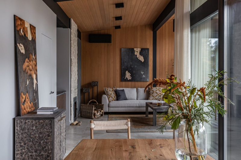Идеальное пространство для отдыха: сауна 66 кв м с кухней-гостиной и спальней