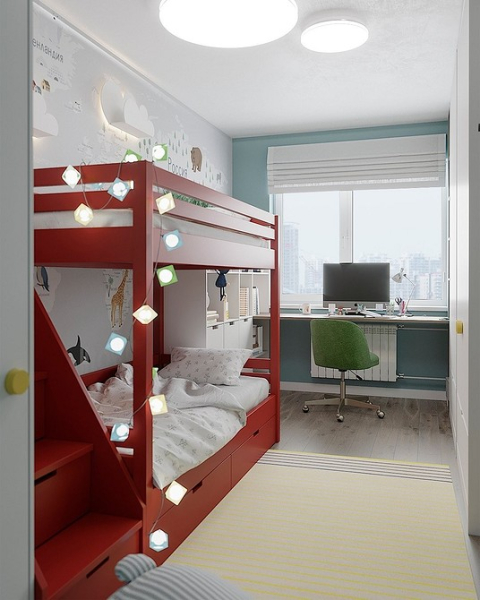 
                                Как оформить детскую комнату для школьника: особенности дизайна и разбор планировок                            