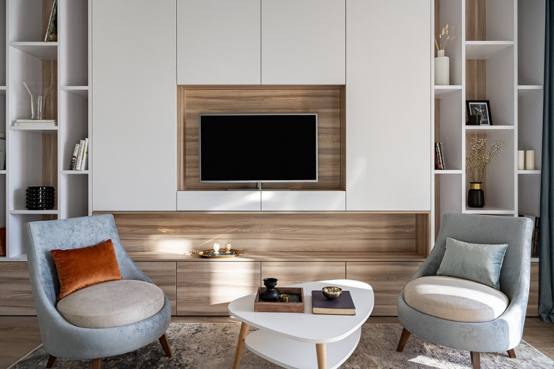 Как дизайнеры: 5 мебельных «стенок» в гостиной от про проектов