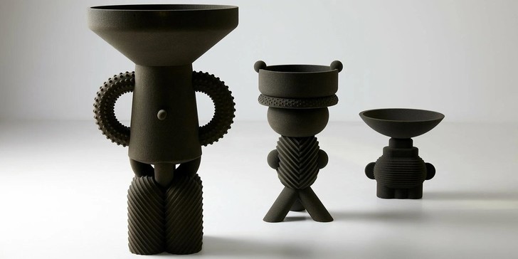 Лондонские дизайнеры напечатали на 3D-принтере вазы из песка