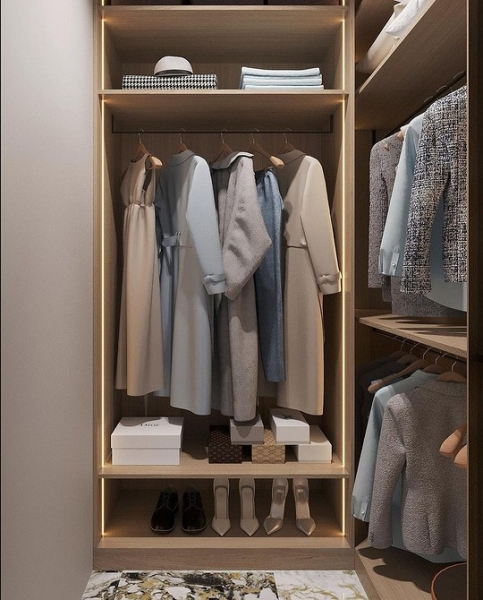 Маленькая гардеробная: где разместить в квартире, лучшие идеи обустройства и 73 фото