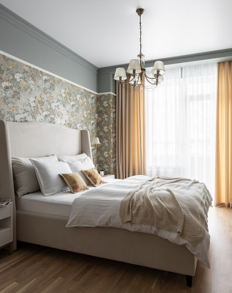 Обнаружили дизайнеры: 6 уютных спален с красивыми обоями