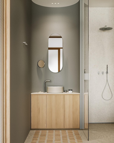 Перегородка в ванной: варианты дизайна, 5 лучших материалов и 78 фотопримеров
