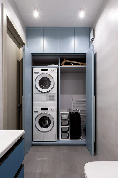 
                                Шкаф над стиральной машиной: особенности, разновидности, советы по выбору (52 фото)                            